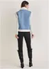 Denim Sherpa Vest - Medium Wash sold by VENUS