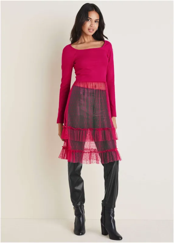 Mesh Maxi Top - Vivacious sold by VENUS