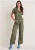 Cargo Utility Jumpsuit - Olive sold by VENUS