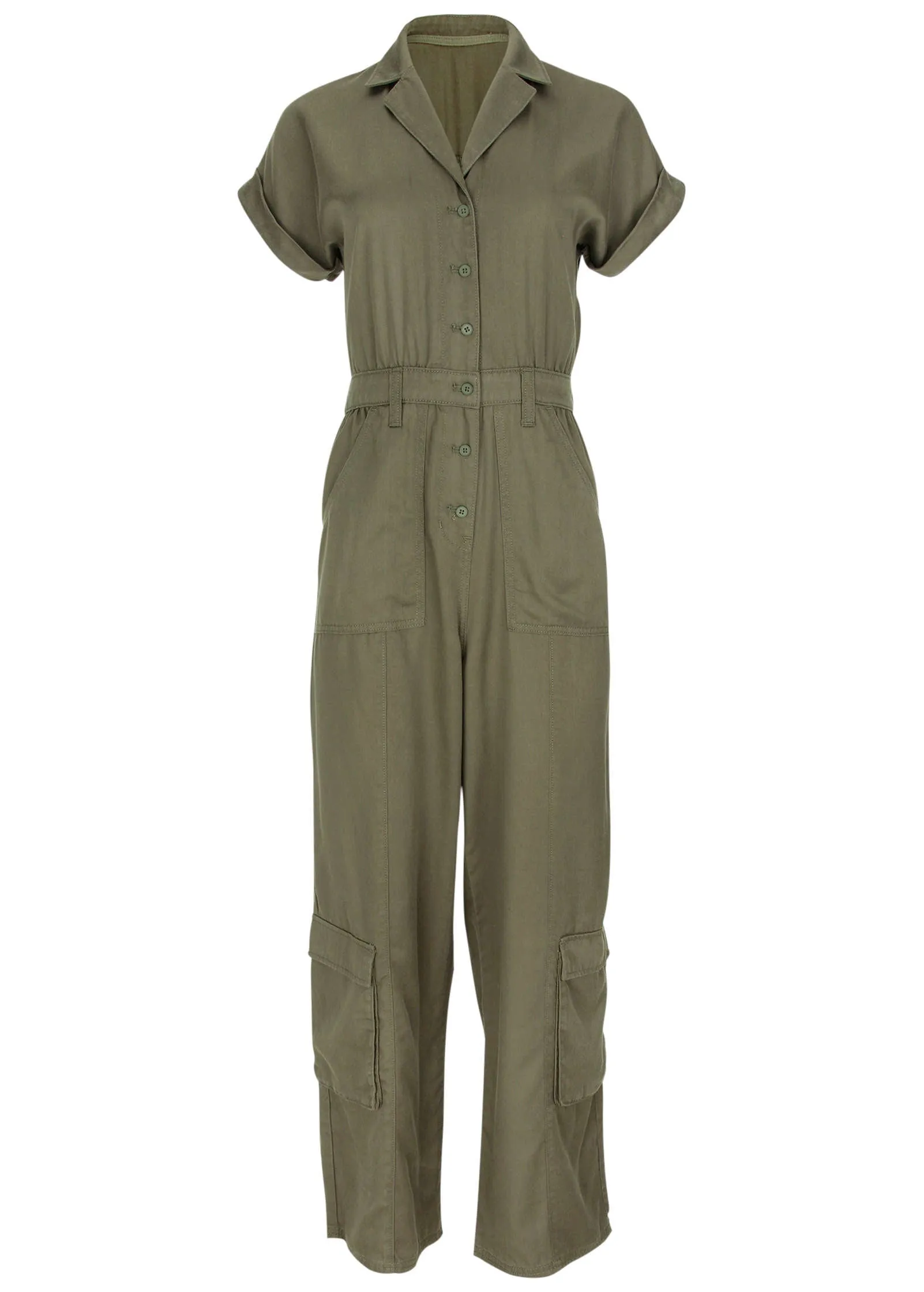 Cargo Utility Jumpsuit - Olive sold by VENUS product image thumbnail 3
