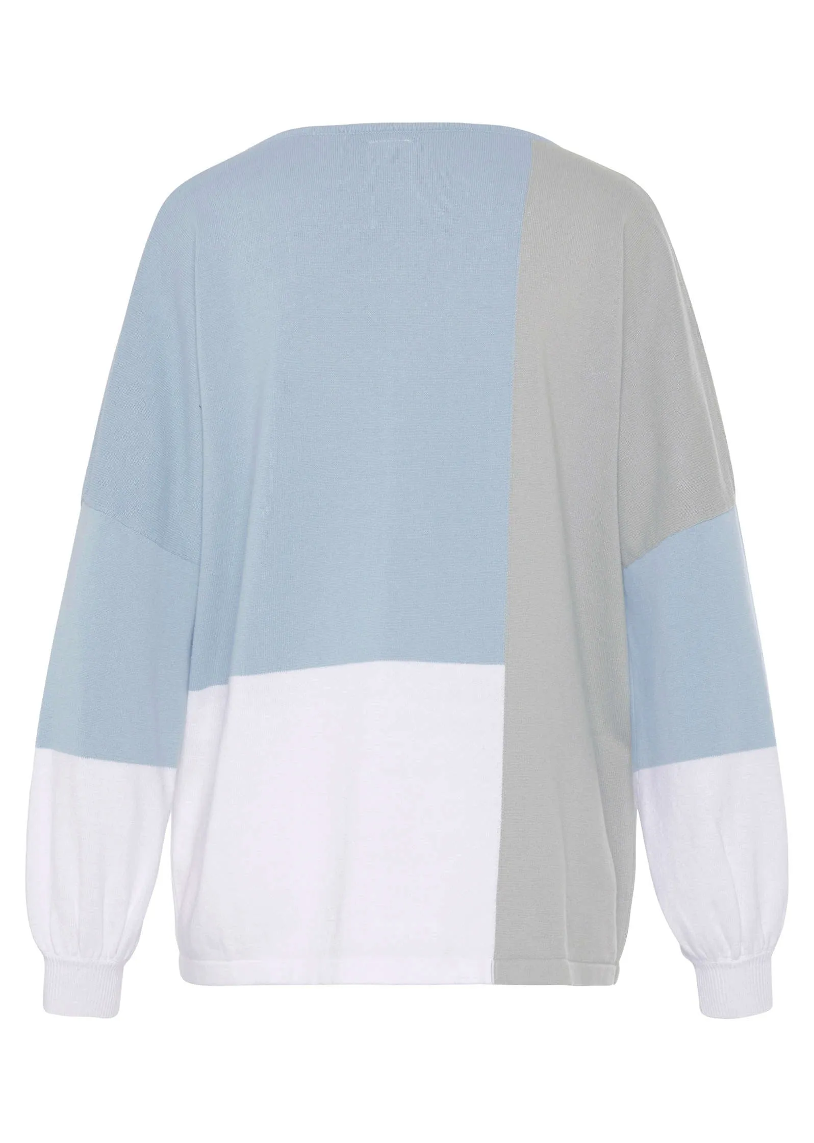 Colorblock Sweater - White & Blue sold by VENUS product image thumbnail 3