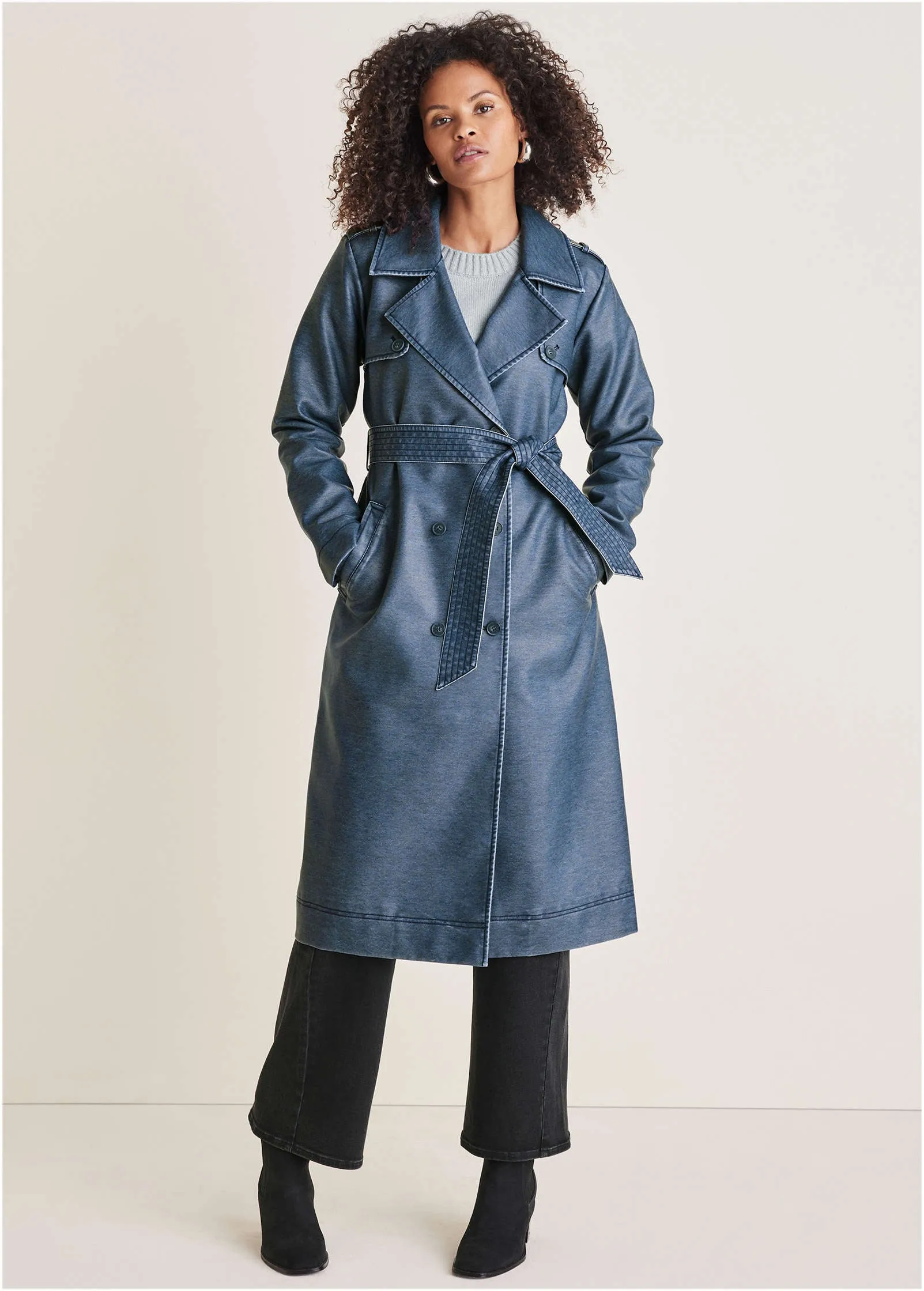 Faux Leather Trench - Niagara sold by VENUS product image thumbnail 5