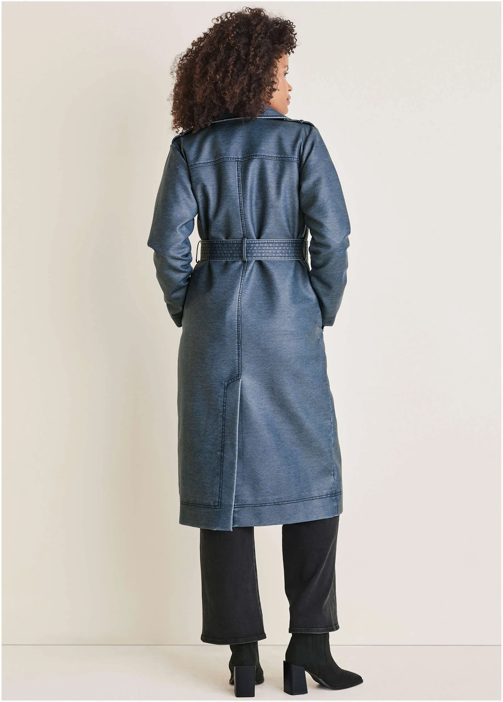 Faux Leather Trench - Niagara sold by VENUS product image thumbnail 2