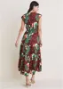 Smocked Waist Maxi Dress - Lake Botanical sold by VENUS