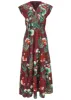 Smocked Waist Maxi Dress - Lake Botanical sold by VENUS