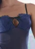 Lace detail slip - Navy sold by VENUS