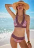 Triangle Halter Top - Royal Mosaic sold by VENUS