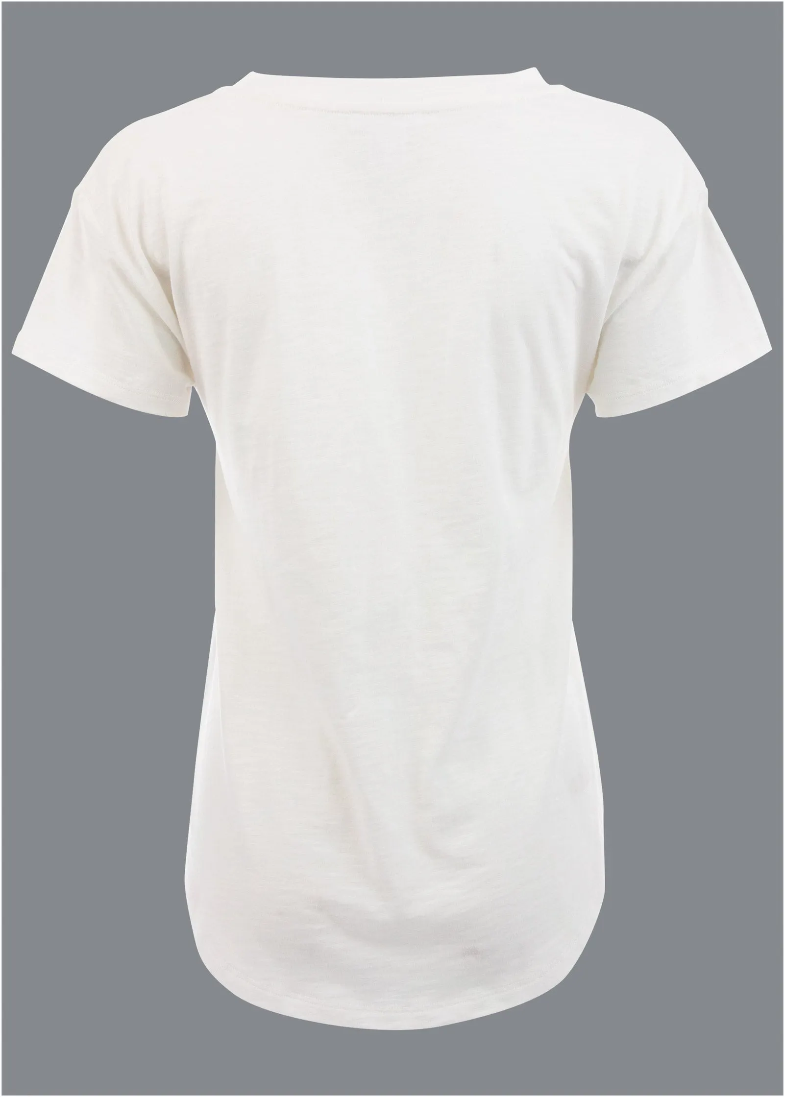 Cotton Slub V-Neck Tee - Off White sold by VENUS product image thumbnail 3