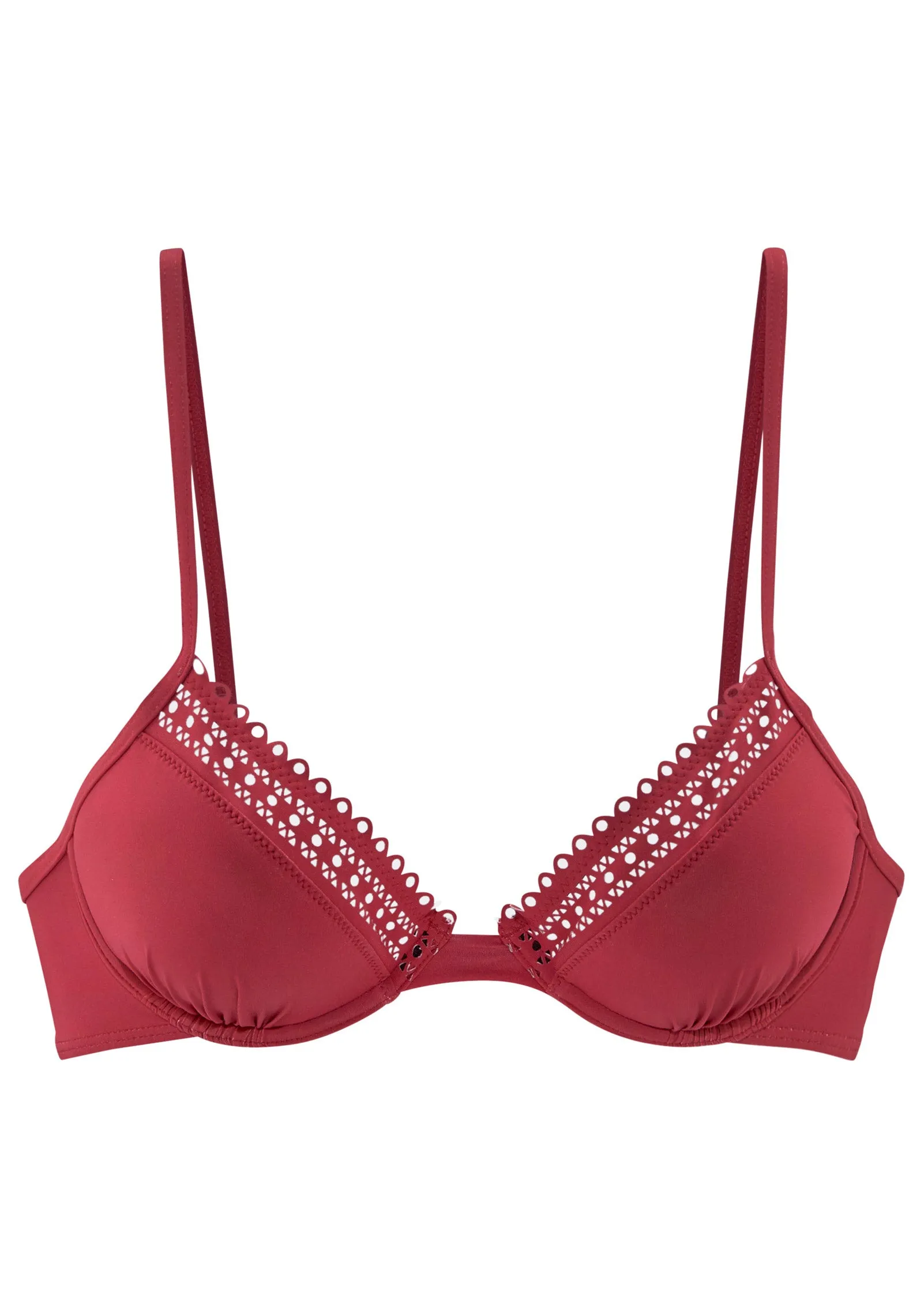 Laser Cut Underwire Top - Maroon sold by VENUS product image thumbnail 4