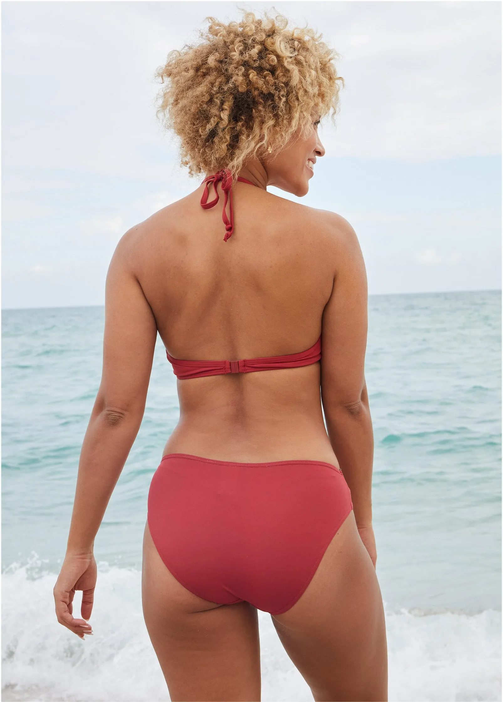 Laser Cut Underwire Top - Maroon sold by VENUS product image thumbnail 2