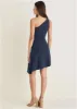One-Shoulder Ruffle Detail Dress - Navy sold by VENUS