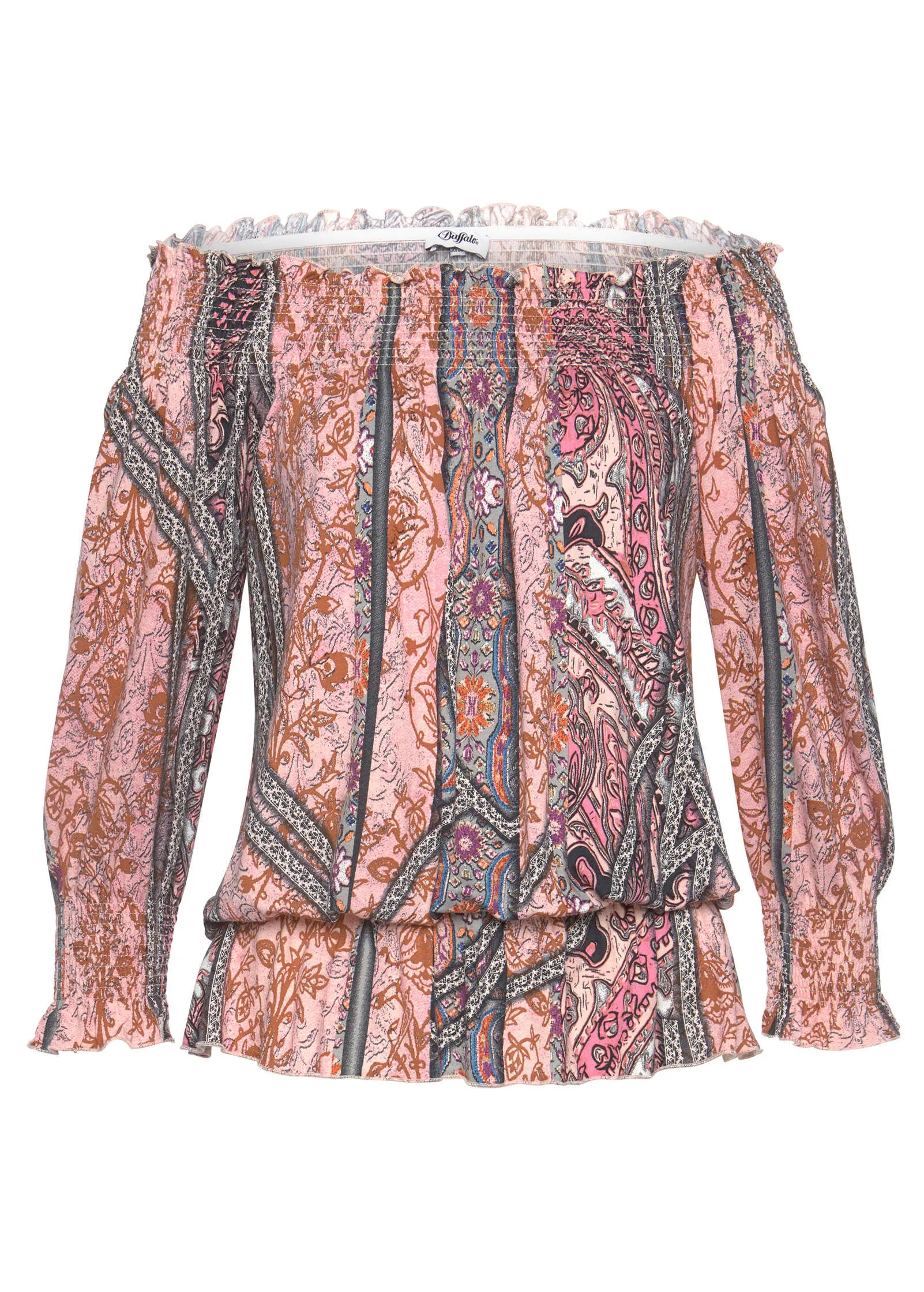 Paisley Off-The-Shoulder Top - Orange Multi sold by VENUS product image thumbnail 2