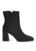Square Toe Booties - Black sold by VENUS