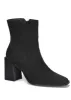 Square Toe Booties - Black sold by VENUS