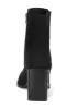 Square Toe Booties - Black sold by VENUS