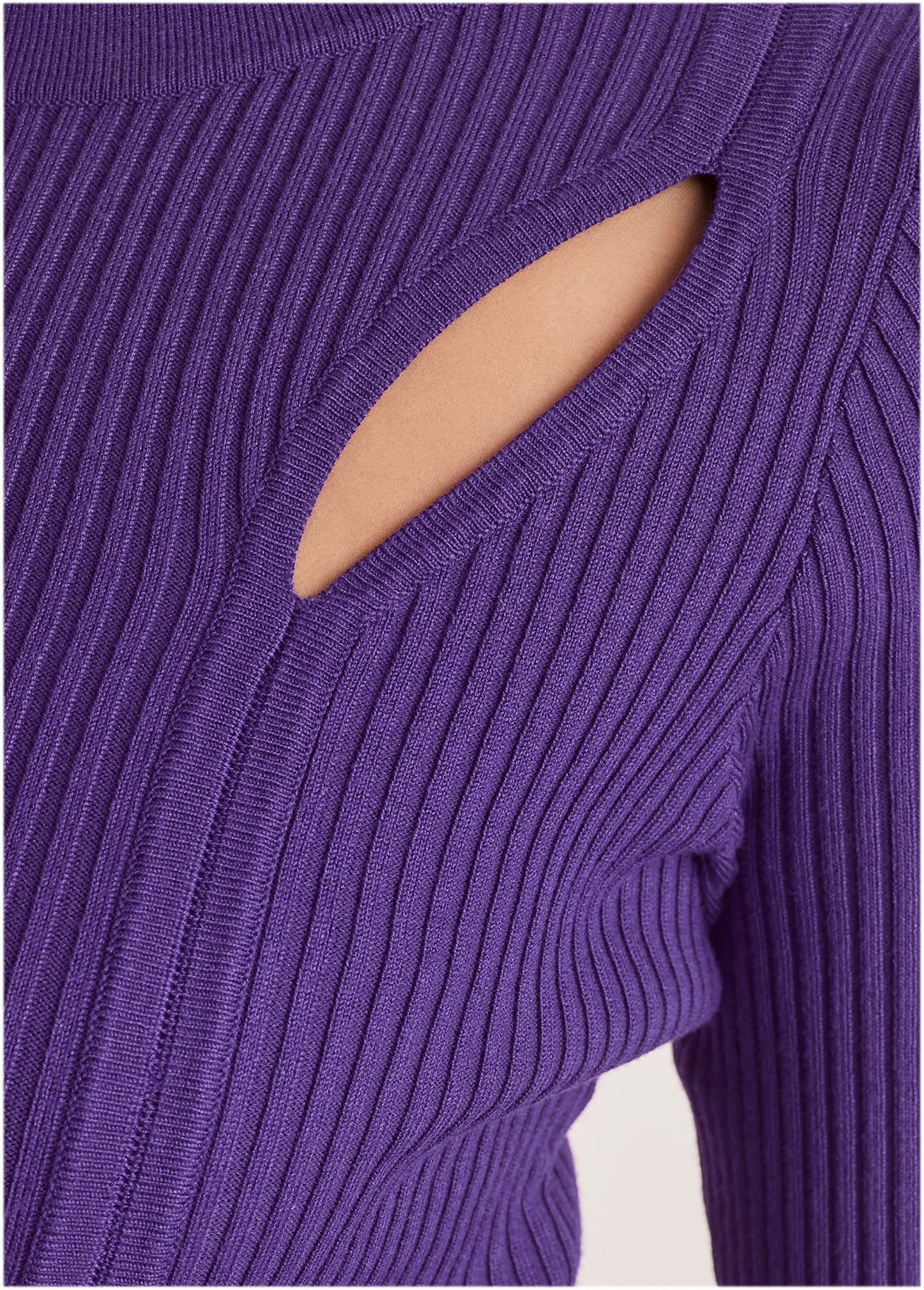 Ribbed Maxi Sweater Dress - Violet Indigo sold by VENUS product image thumbnail 5