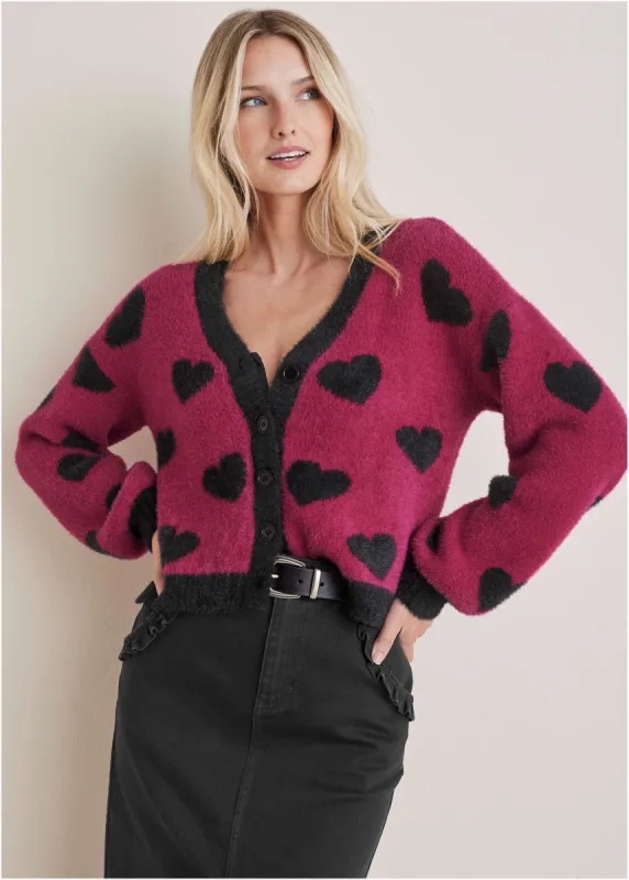 Heart Graphic Sweater - Vivacious sold by VENUS