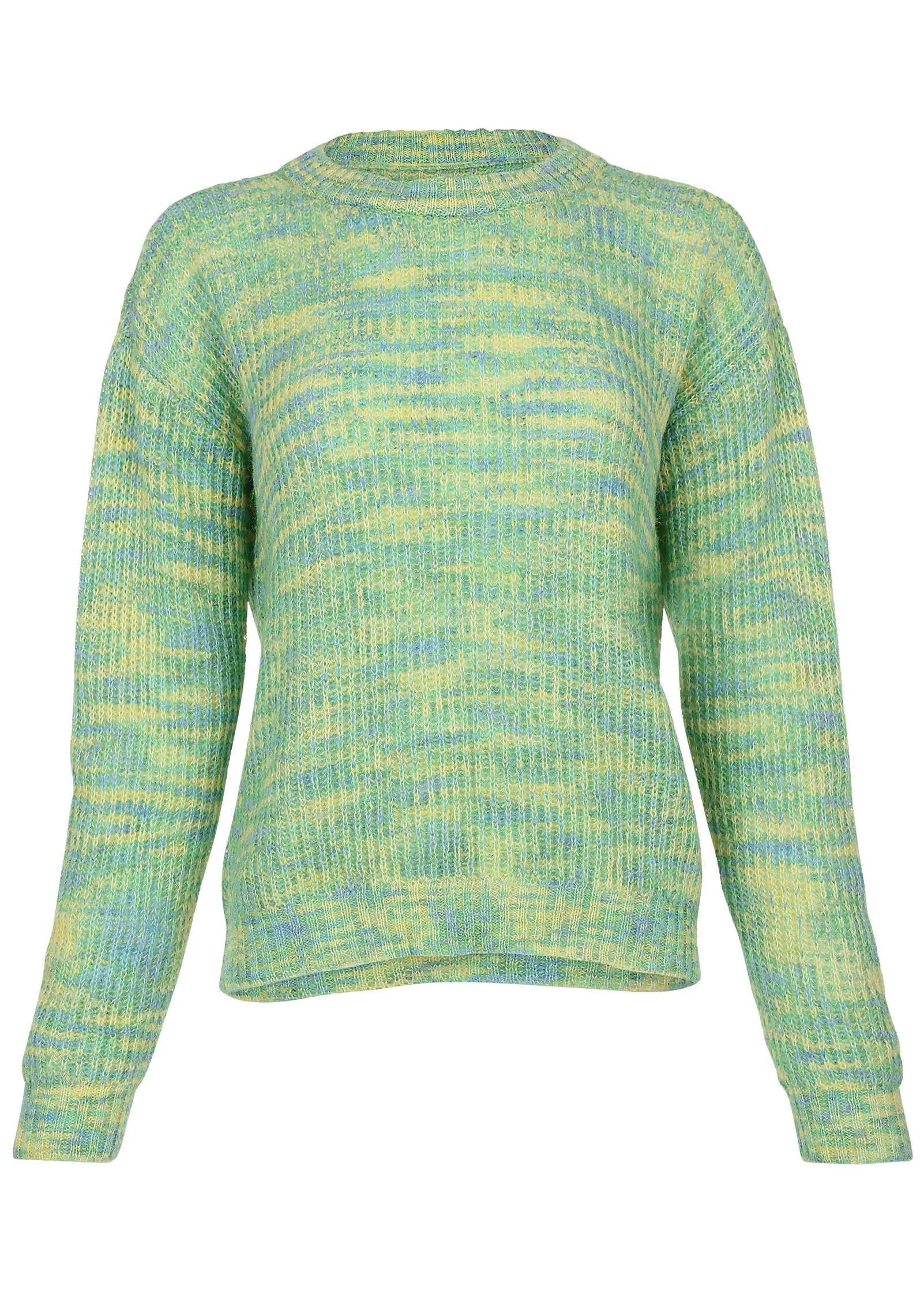Space Dye Crew Neck Sweater - Green Multi sold by VENUS product image thumbnail 5