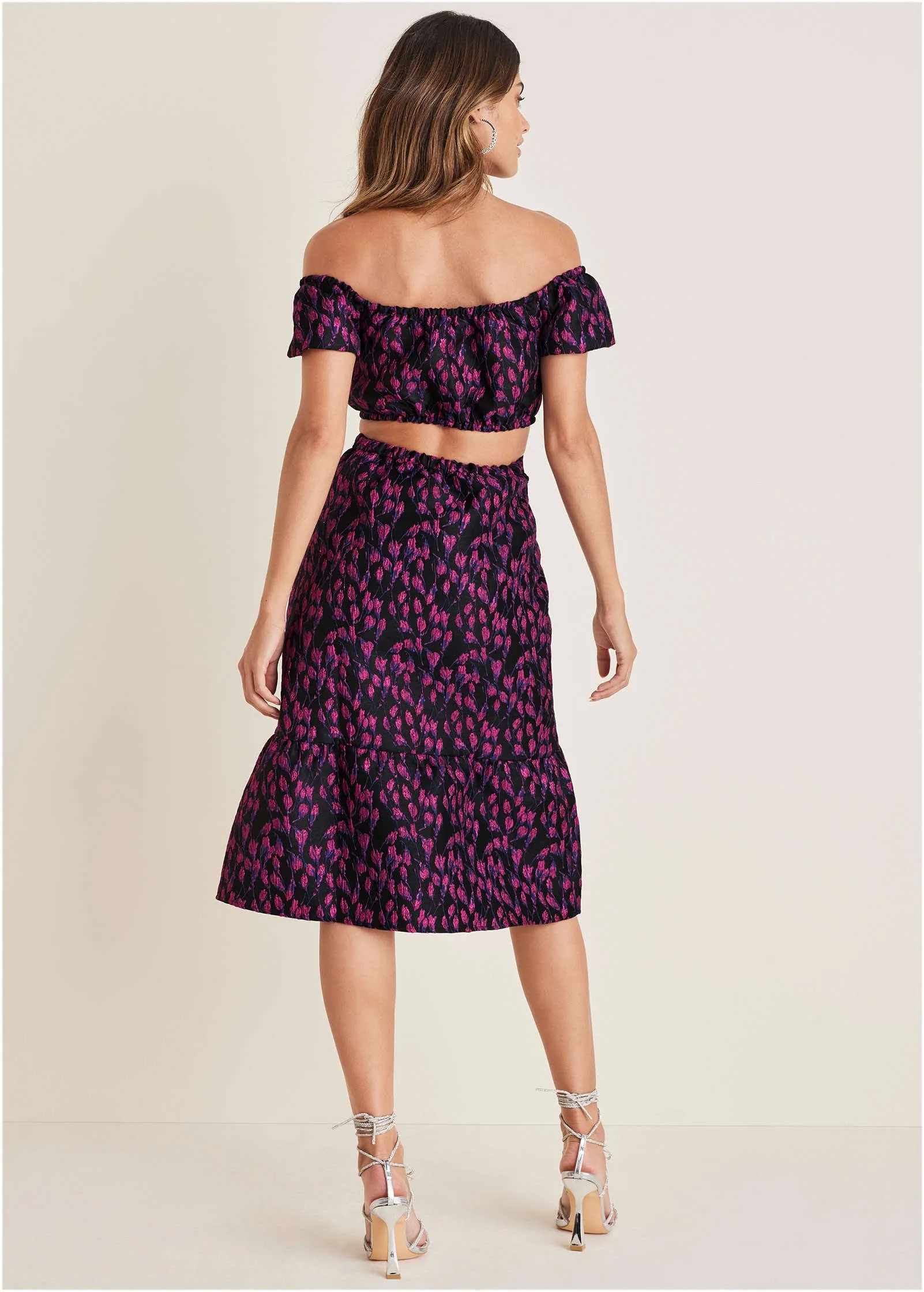 Jacquard Midi Dress - Blue Multi sold by VENUS product image thumbnail 2