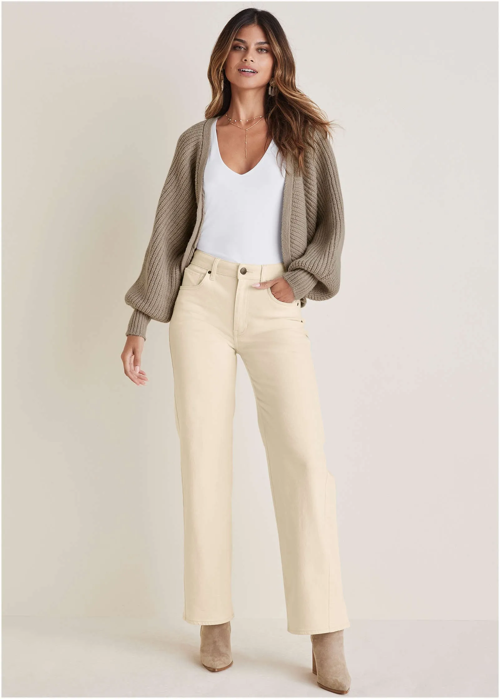 Shrug Cardigan - Oxford Tan sold by VENUS