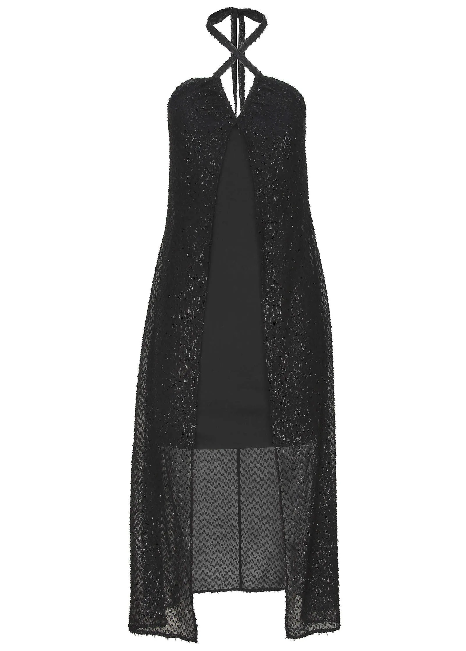 Sheer High-Low Dress - Black sold by VENUS product image thumbnail 4