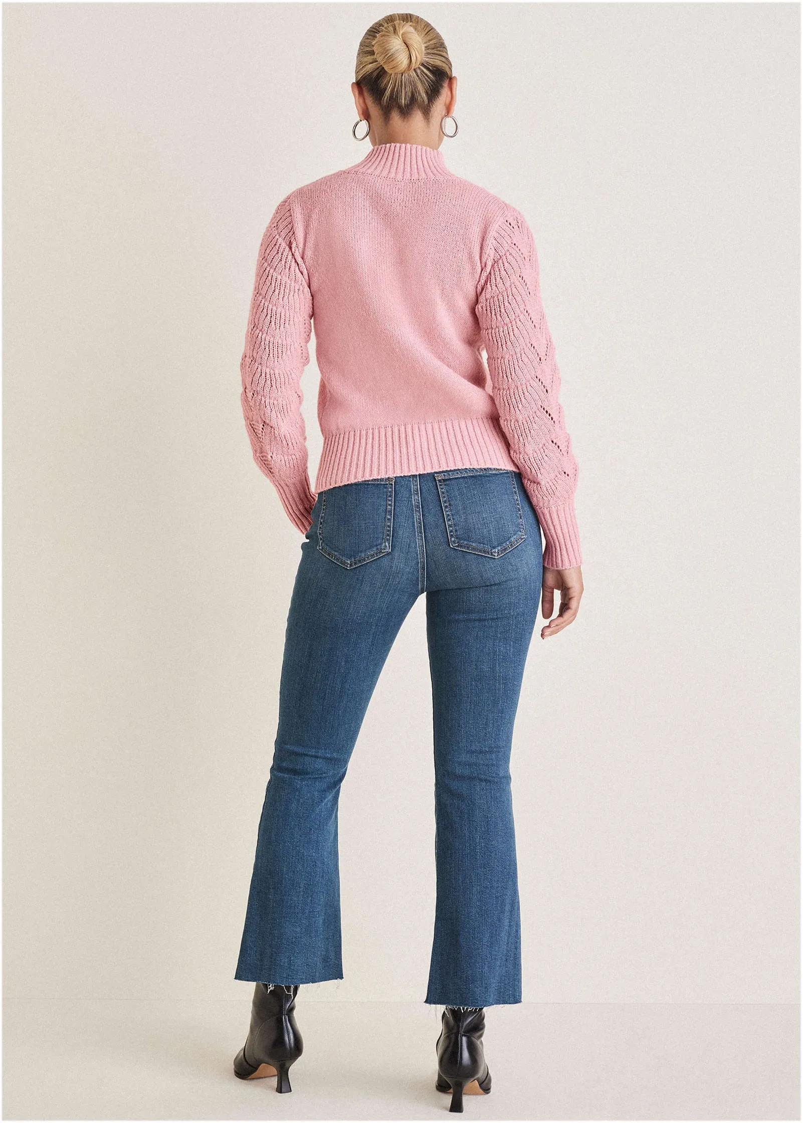 Cold Shoulder Sweater - Bleached Mauve sold by VENUS product image thumbnail 2
