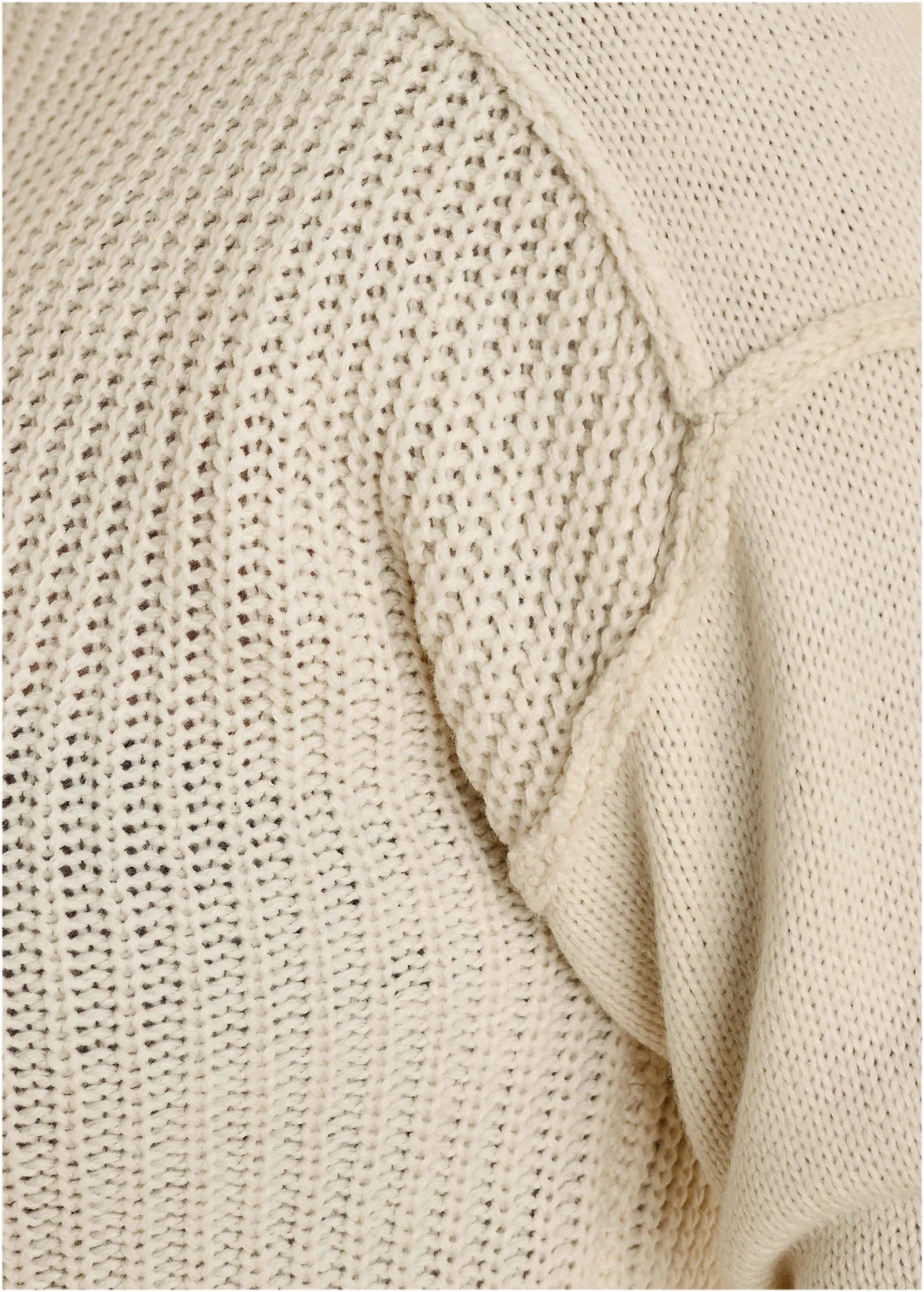 Mock Neck Knit Sweater - Off White sold by VENUS product image thumbnail 3