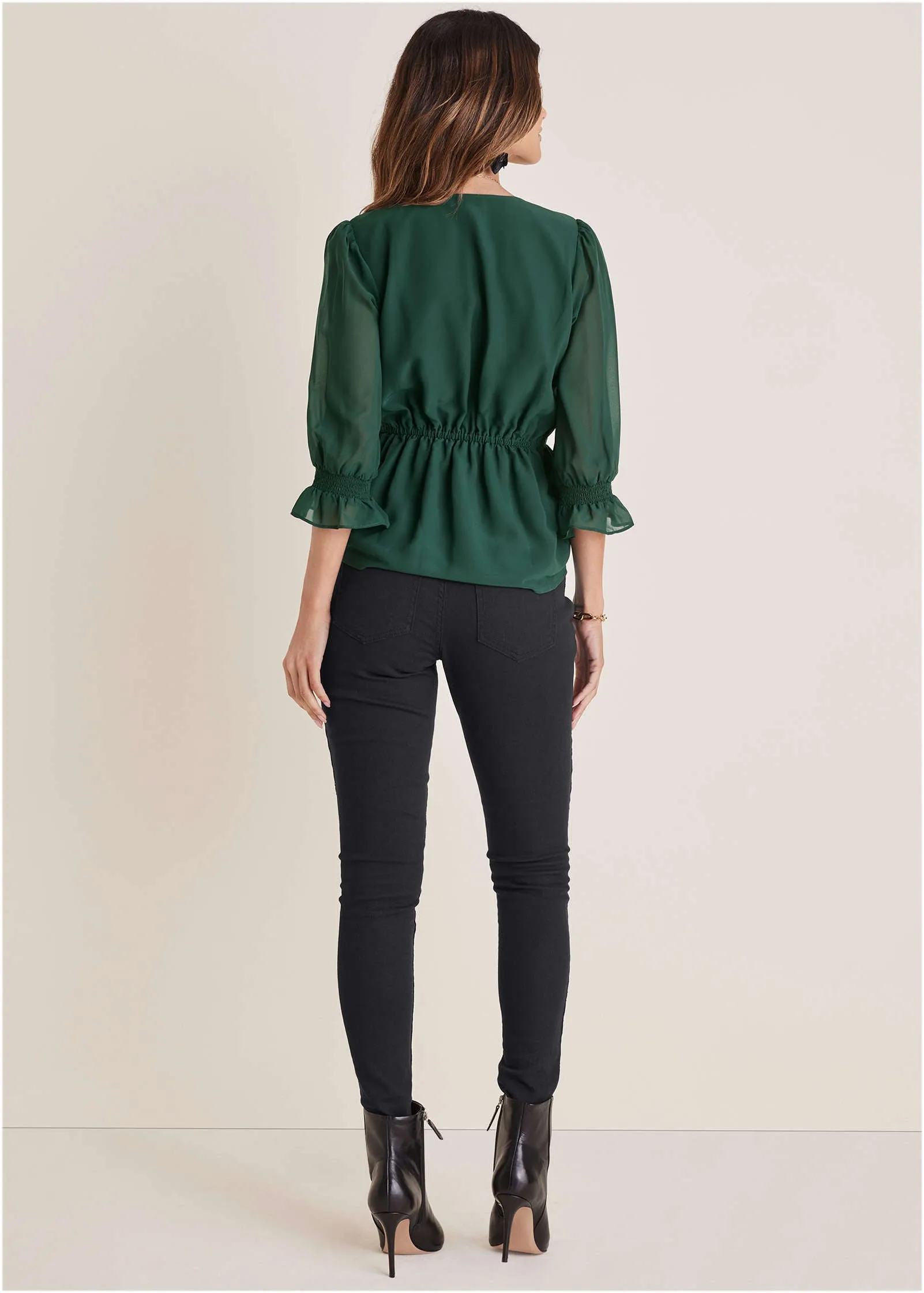 Wrap Tie Blouse - Aventurine sold by VENUS product image thumbnail 2