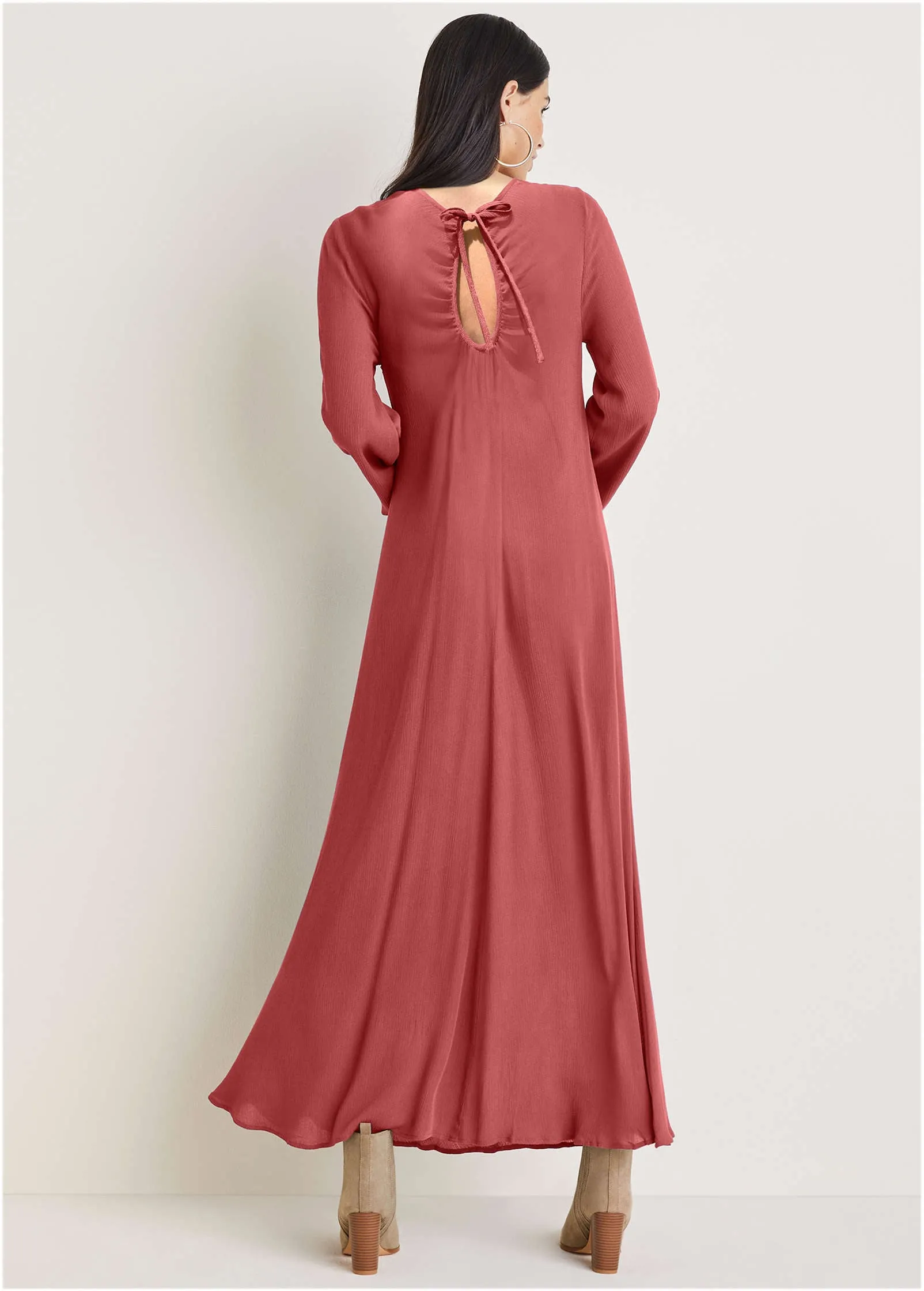 Keyhole Maxi Dress - Mineral Red sold by VENUS product image thumbnail 2