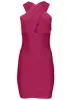 Cross Neck Bandage Mini Dress - Vivacious sold by VENUS