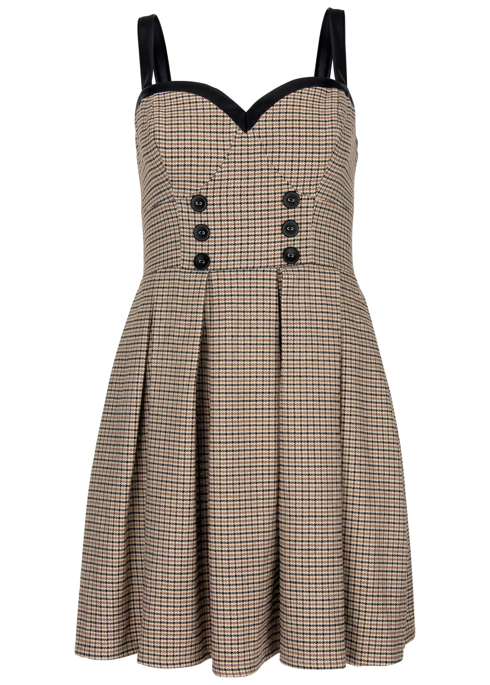 Plaid Mini Dress - Cream Multi sold by VENUS product image thumbnail 3