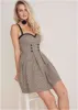 Plaid Mini Dress - Cream Multi sold by VENUS