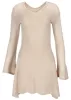 Boho Sweater Mini Dress - Oatmeal sold by VENUS