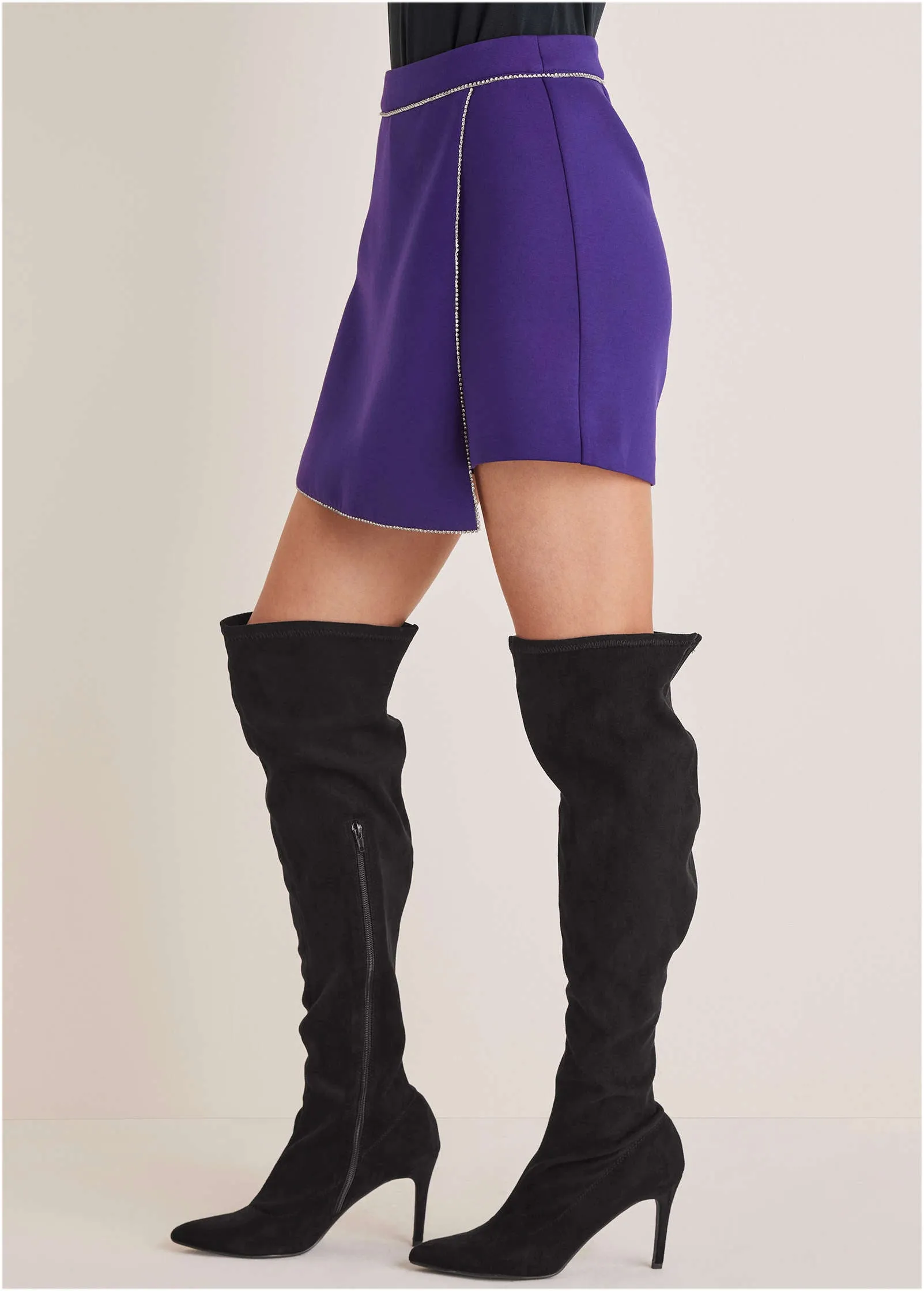 Scuba Mini Skirt - Violet Indigo sold by VENUS product image thumbnail 4