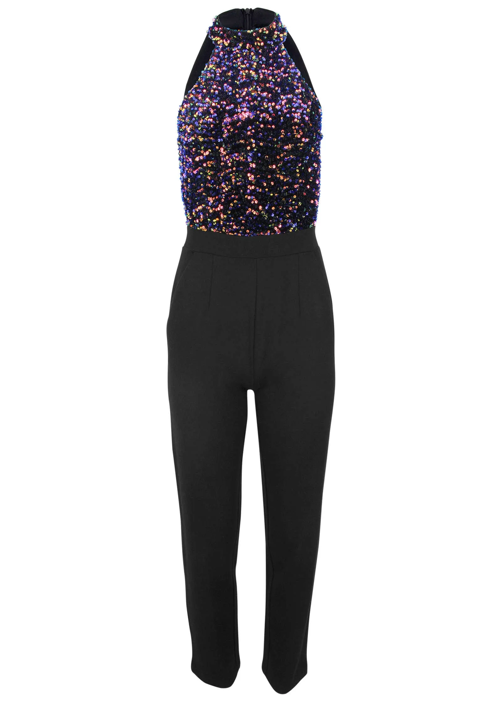 High Neck Sequin Jumpsuit - Fantasy Sequins sold by VENUS product image thumbnail 3