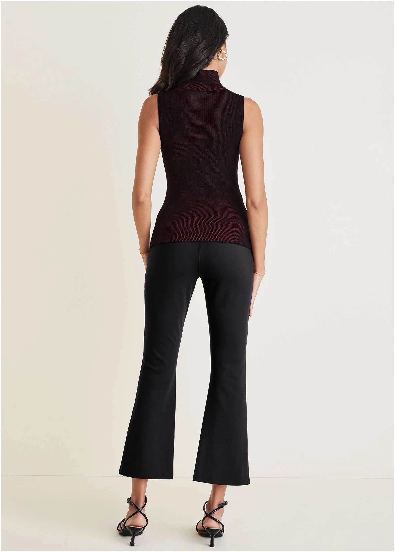 Smoothing Ponte Kick Flare Pants - Black sold by VENUS product image thumbnail 2