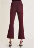 Smoothing Ponte Kick Flare Pants - Wine sold by VENUS