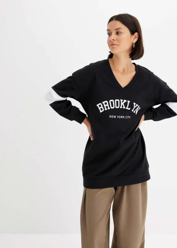 Brooklyn Pullover - Off White & Black sold by VENUS
