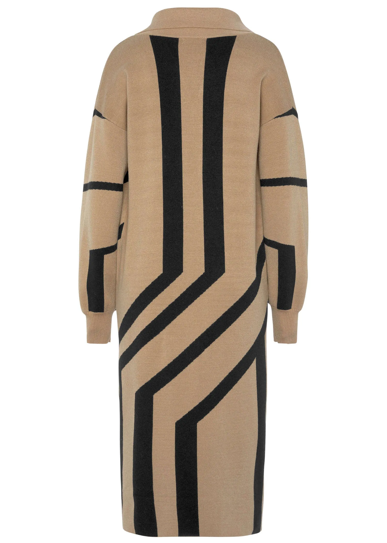 Abstract Graphic Duster - Black & Off White sold by VENUS product image thumbnail 3