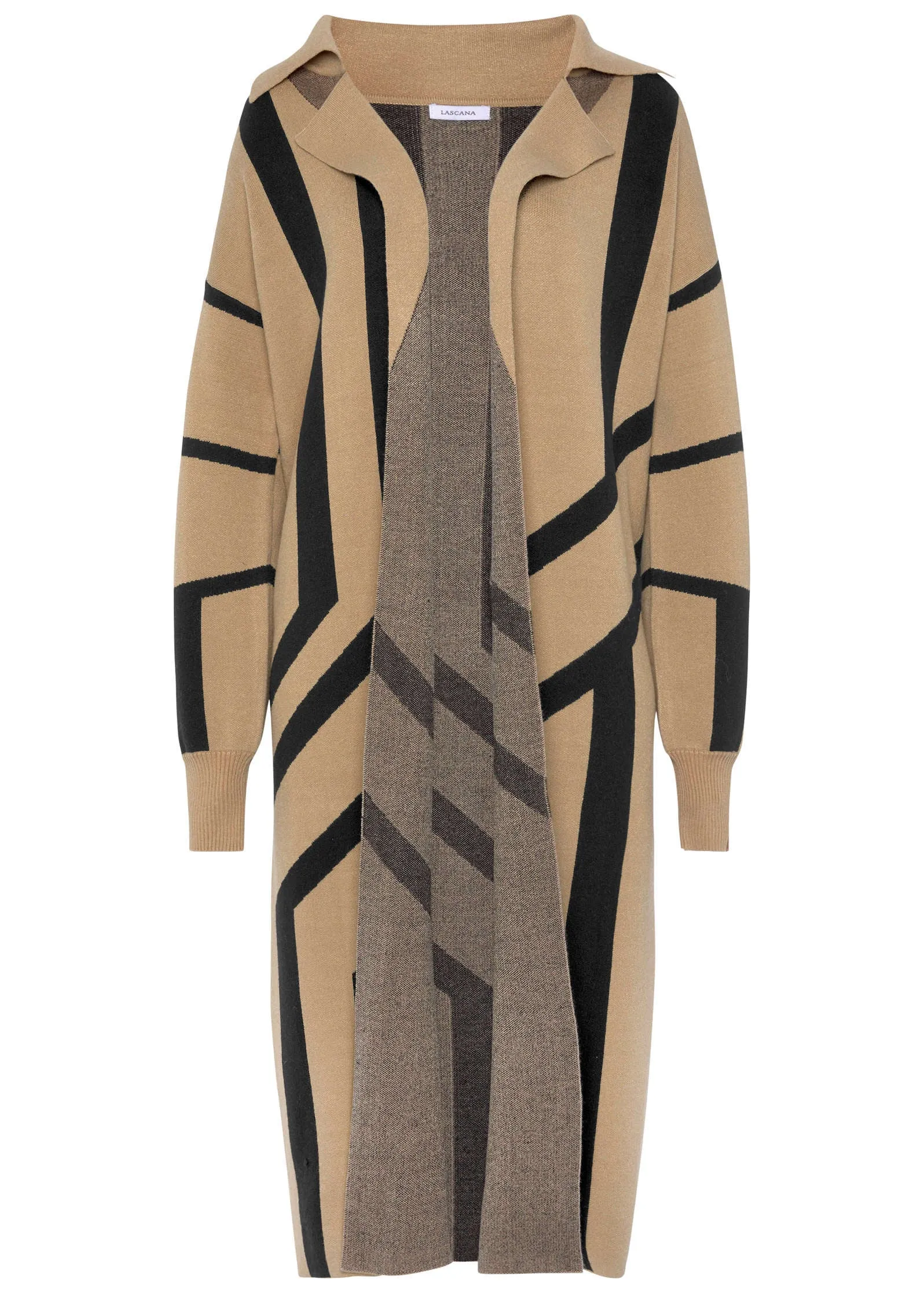 Abstract Graphic Duster - Black & Off White sold by VENUS product image thumbnail 2