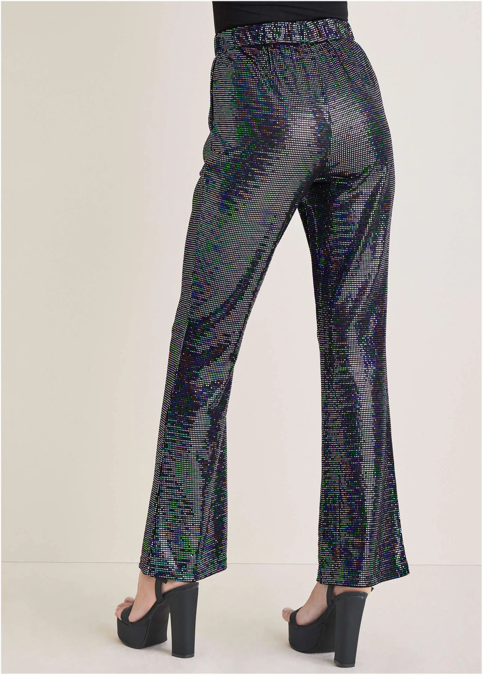 Sequin Wide Leg Pants - Colorful Sequins sold by VENUS product image thumbnail 3