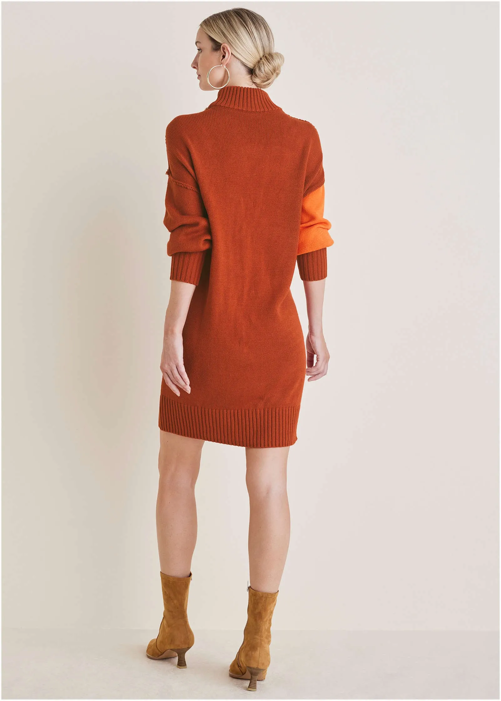 Reversible Mini Sweater Dress - Summer Fig sold by VENUS product image thumbnail 2