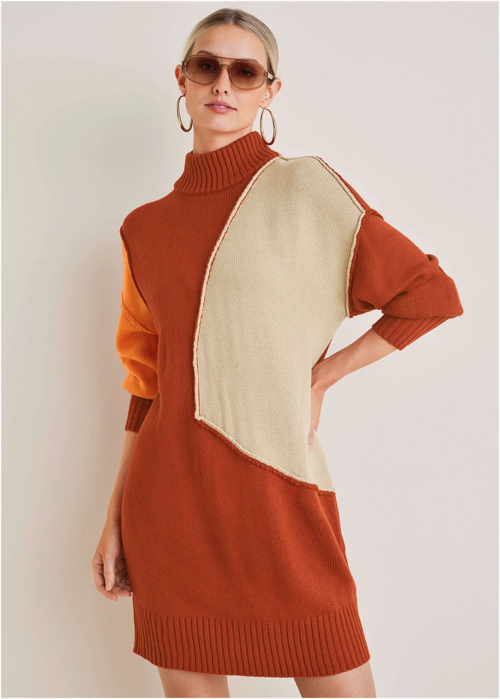 Reversible Mini Sweater Dress - Summer Fig sold by VENUS product image thumbnail 3