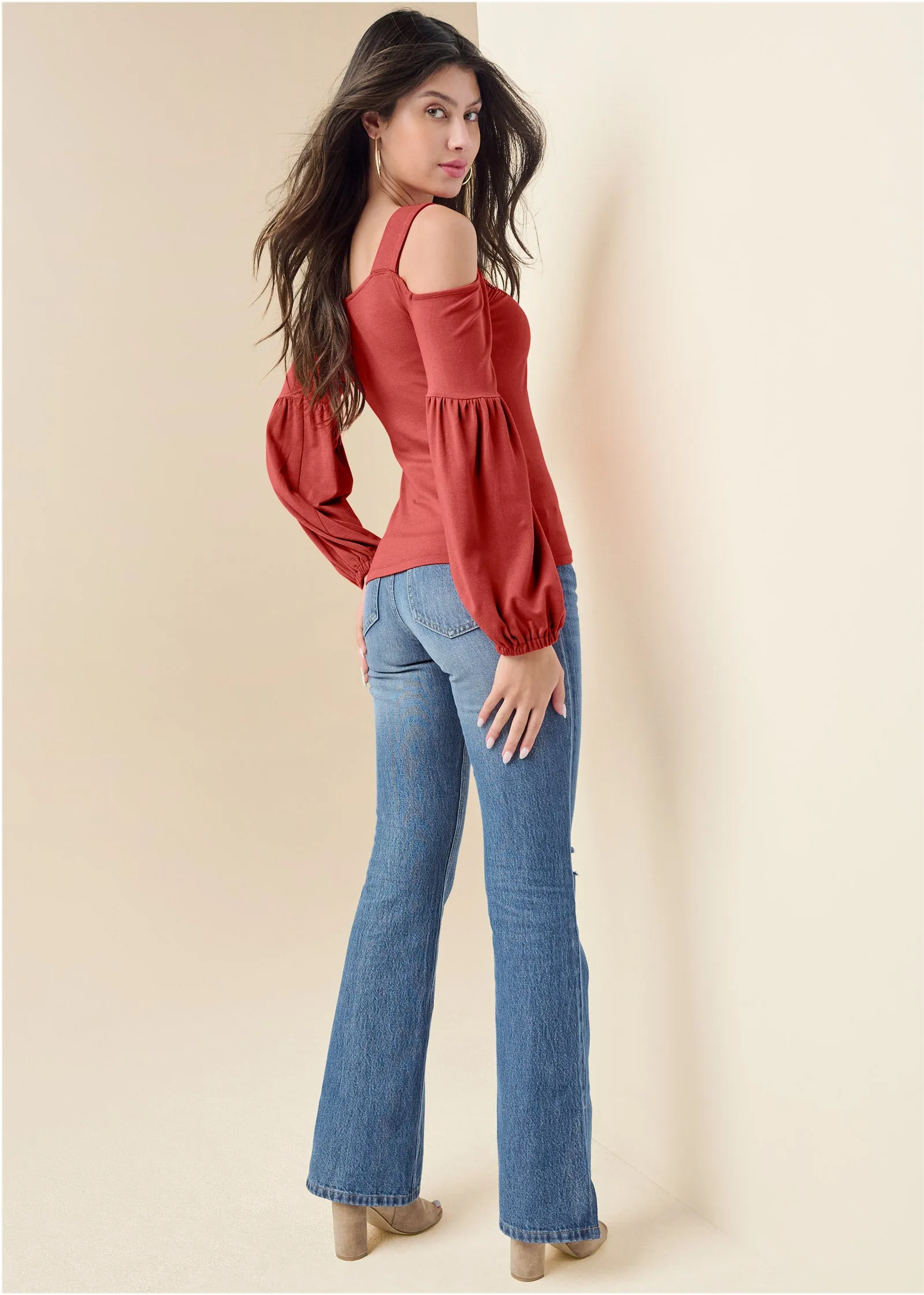 Embellished Neckline Top - Baked Apple sold by VENUS product image thumbnail 3