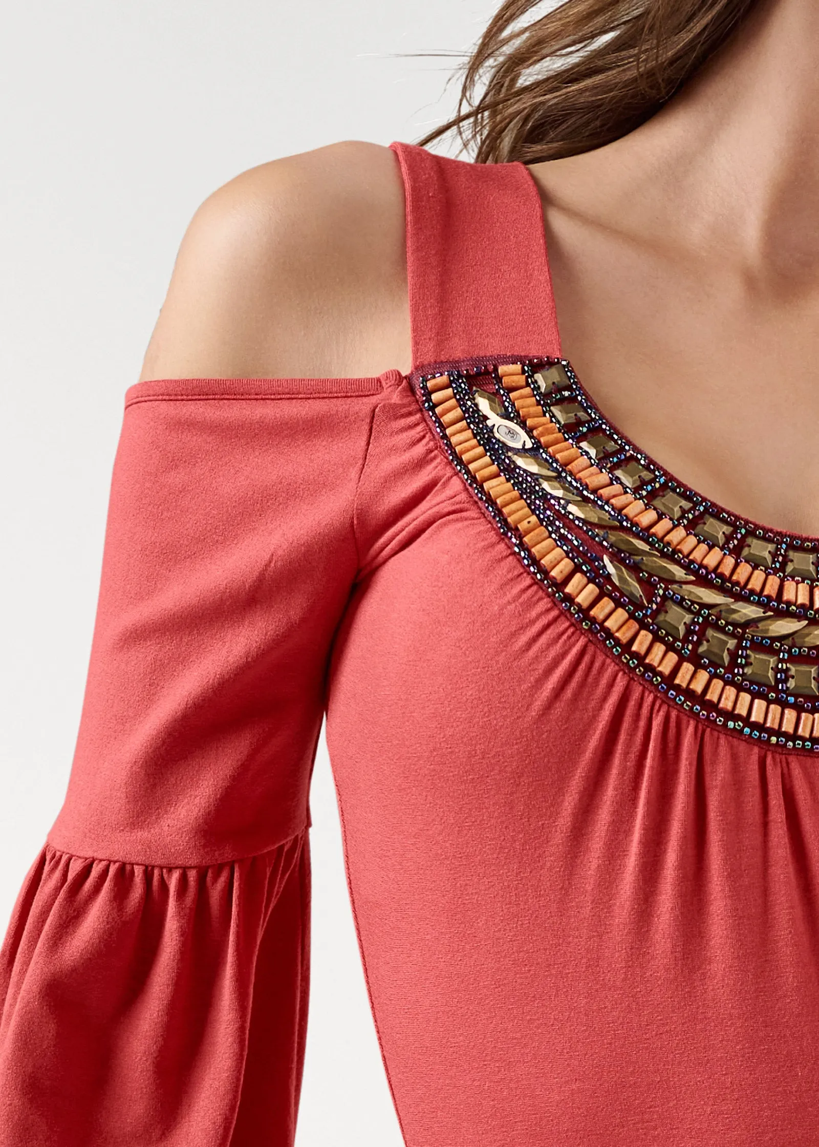 Embellished Neckline Top - Baked Apple sold by VENUS product image thumbnail 4