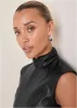 Faux Leather Dress - Black sold by VENUS