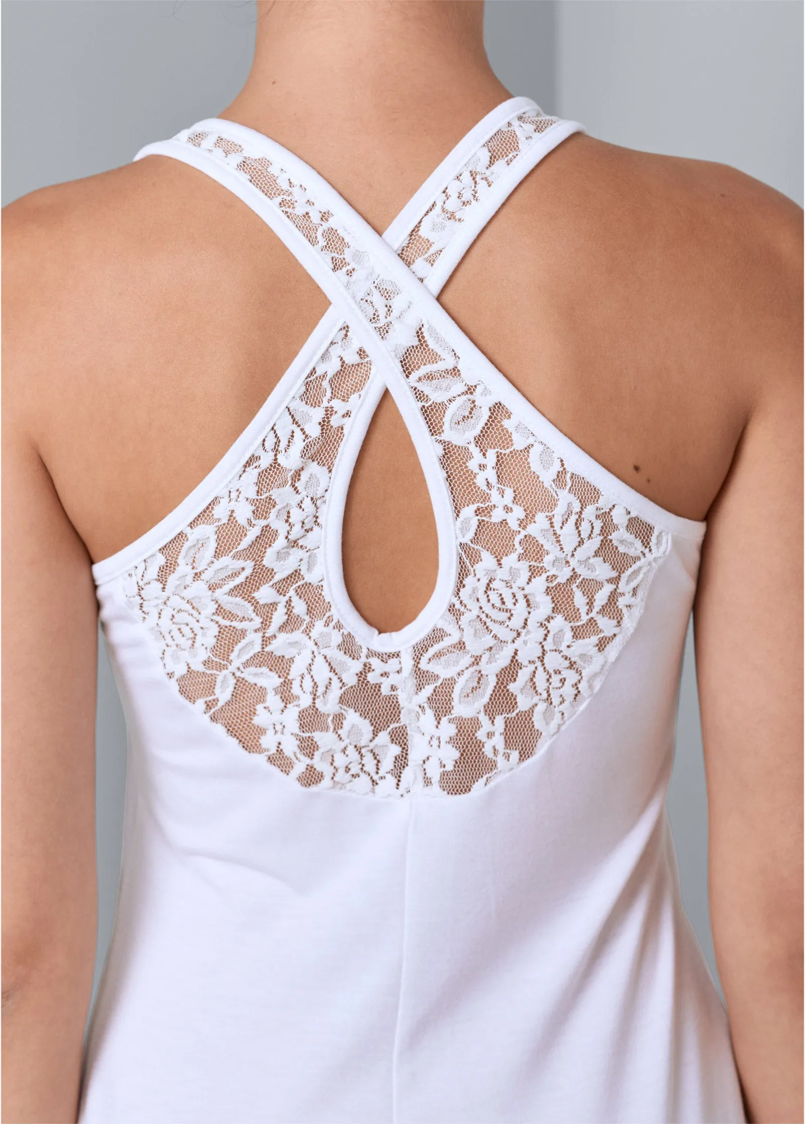 Lace Back Nightgown - White sold by VENUS product image thumbnail 5