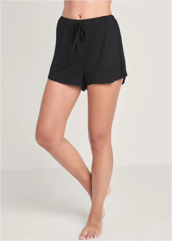 Pajama Shorts - Black sold by VENUS