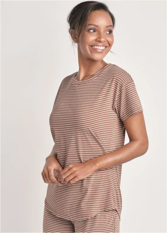 Sleep T-Shirt - Heathered Brown sold by VENUS
