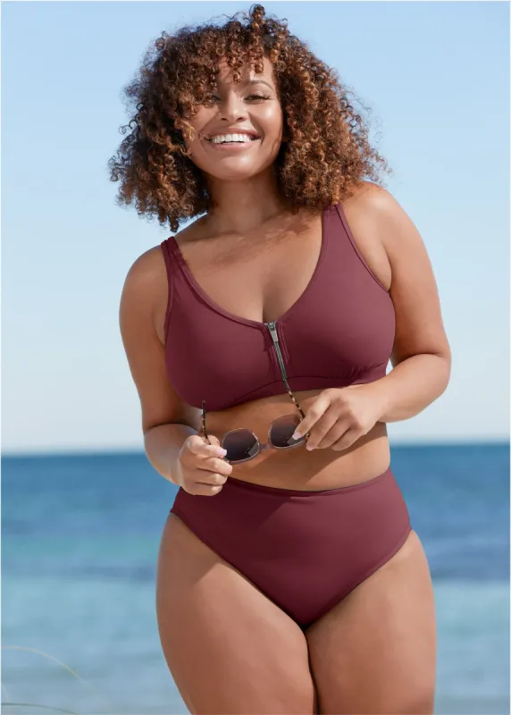 Maui Bikini Bottom - Dark Mahogany sold by VENUS